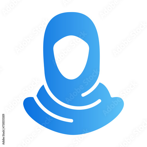 hijab gradient icon