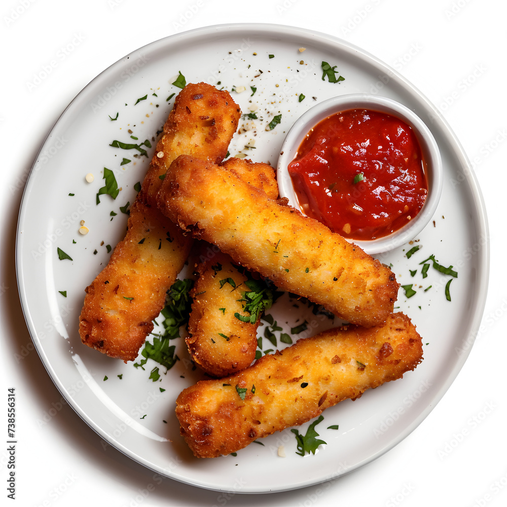 Mozzarella sticks with Marinara Mozzarella sticks with Marinara