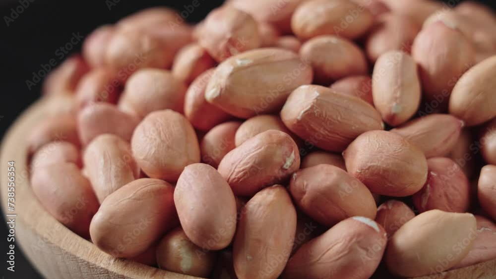 peeled raw peanut kernel on table. peeled raw peanut kernel on table.