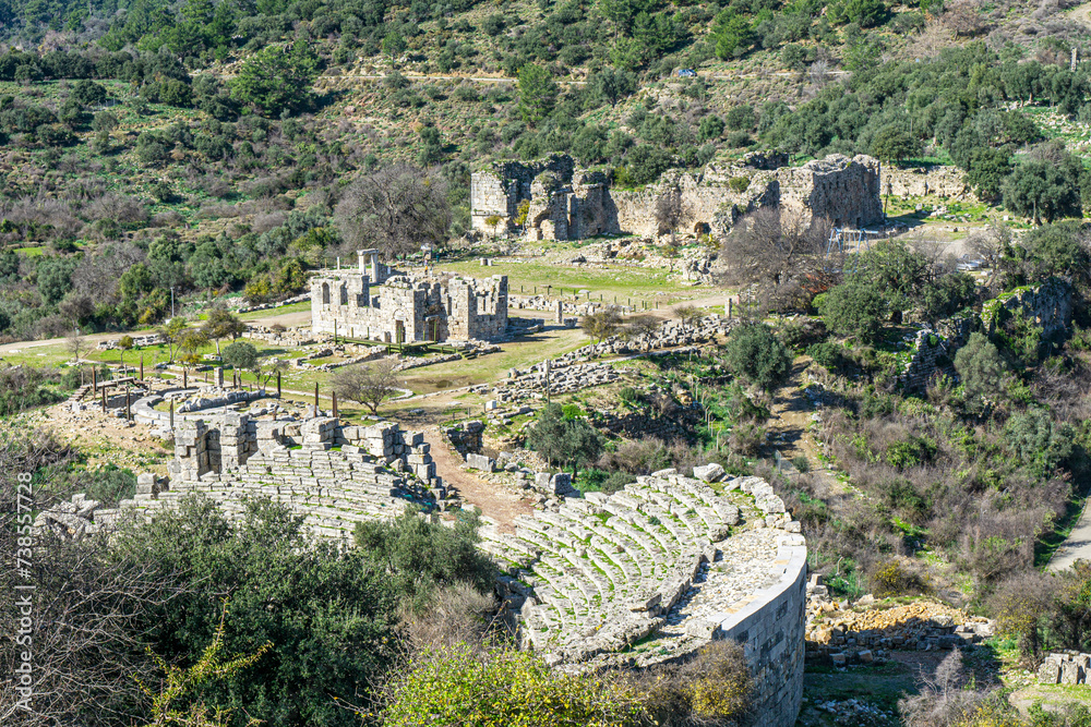 The scenic views of the Theatre at Halicarnassus is attributed to the reign of the Carian Satrap Mausolos, currently the Antique Theatre is being used to host cultural events in Bodrum.