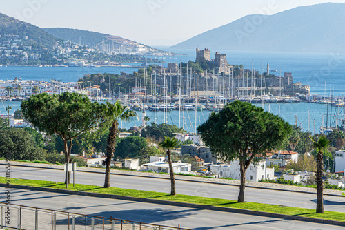 The scenic views of the Theatre at Halicarnassus is attributed to the reign of the Carian Satrap Mausolos, currently the Antique Theatre is being used to host cultural events in Bodrum. photo