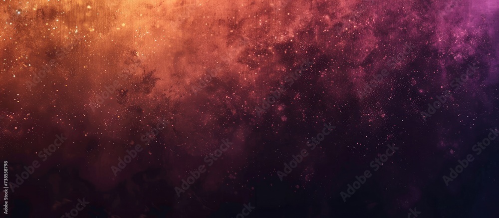 Vintage Mystery Dark Moody Abstract Texture with Mysterious Purple and Dark Orange Background