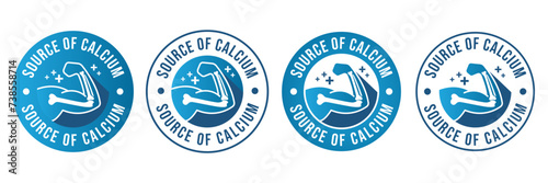 Calcium strong muscles bones. Strong healthy bones icon. Human health medical pictogram. Outline sign useful for packaging web graphic design. Medicine, healthcare concept.