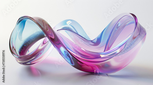 Colorful curve glass
