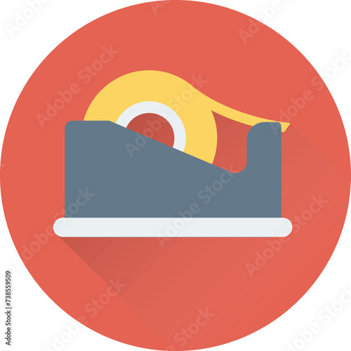 An icon of tape dispenser flat design 