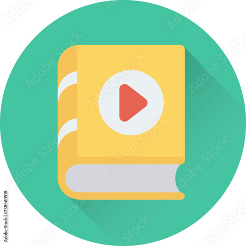 Free Download Modern flat icon of a music book - GFXLoad