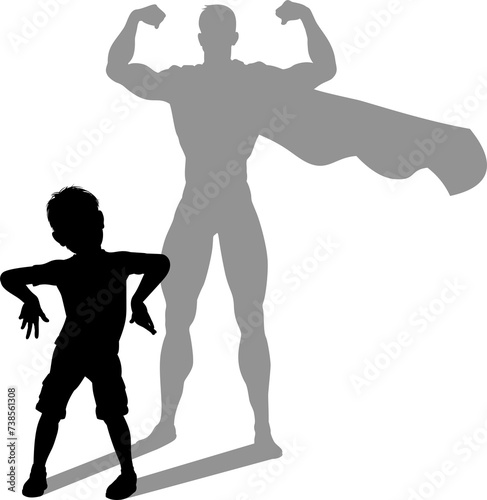 Superhero Child Kid With Su...