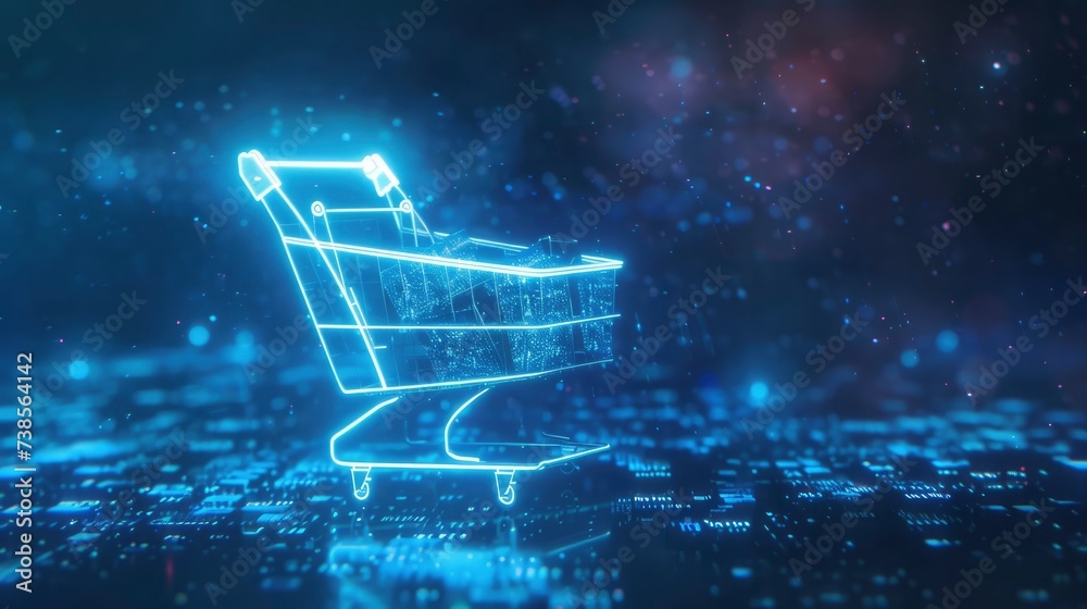 E-commerce online shopping cart