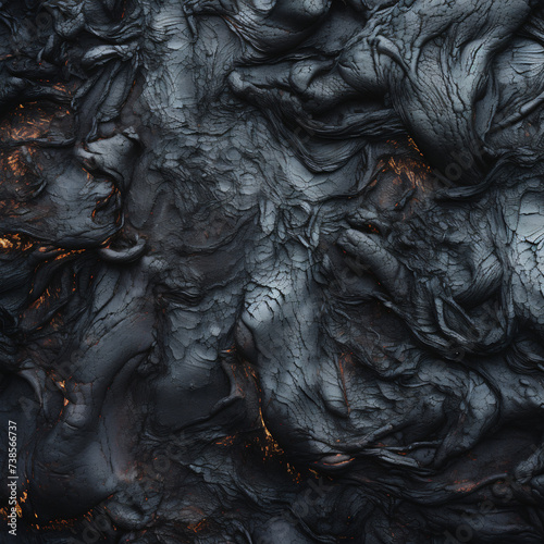 Burnt Black plastic texture generated AI