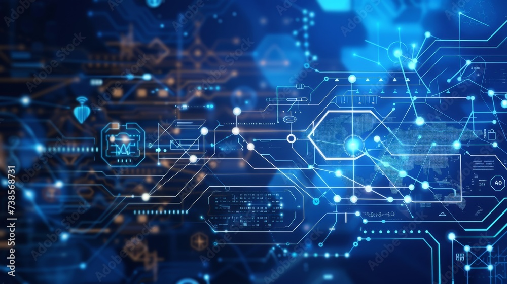 Abstract digital network patterns overlaying a dark background, ideal for technology-themed backgrounds. Abstract digital network patterns overlaying a dark background, ideal for technology-themed backgrounds.