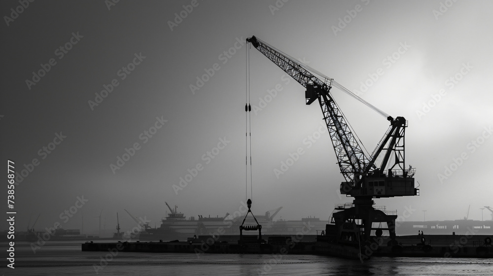 Crane in the harbor.
