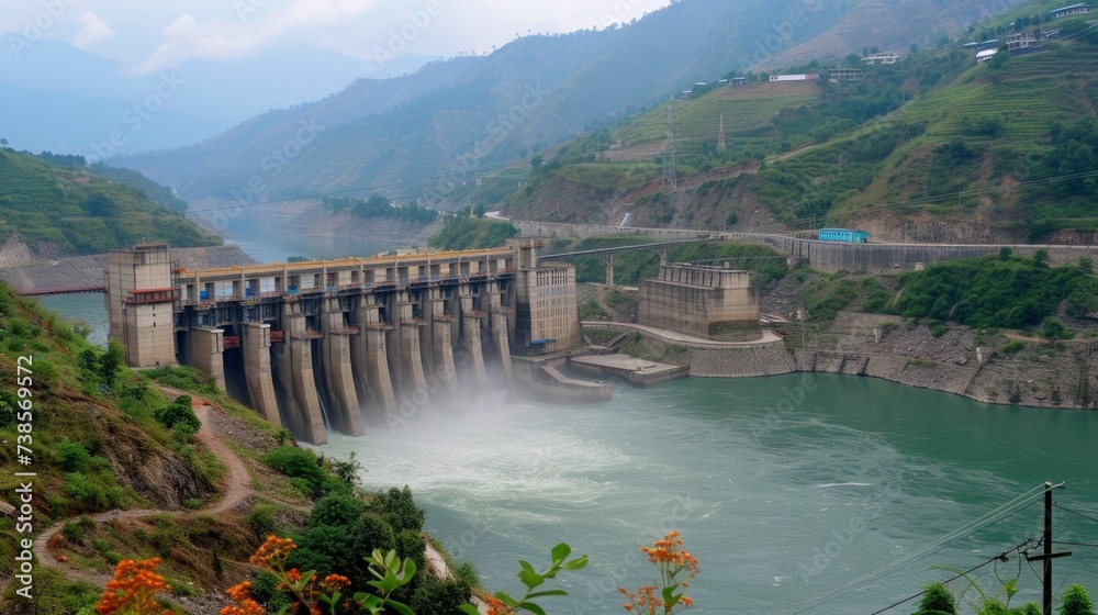 Hydro power plant dam