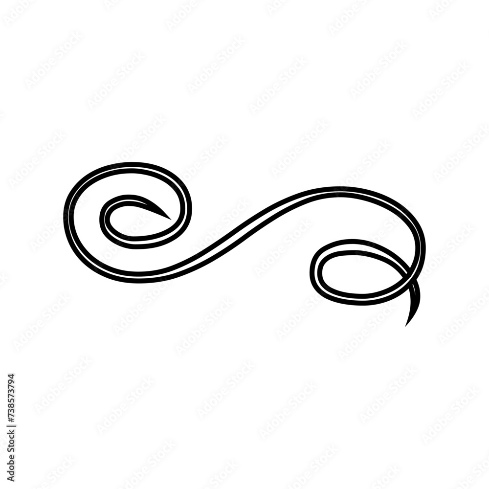 Swishes vector icon. Swashes illustration sign. Swoops symbol. Aroma logo.