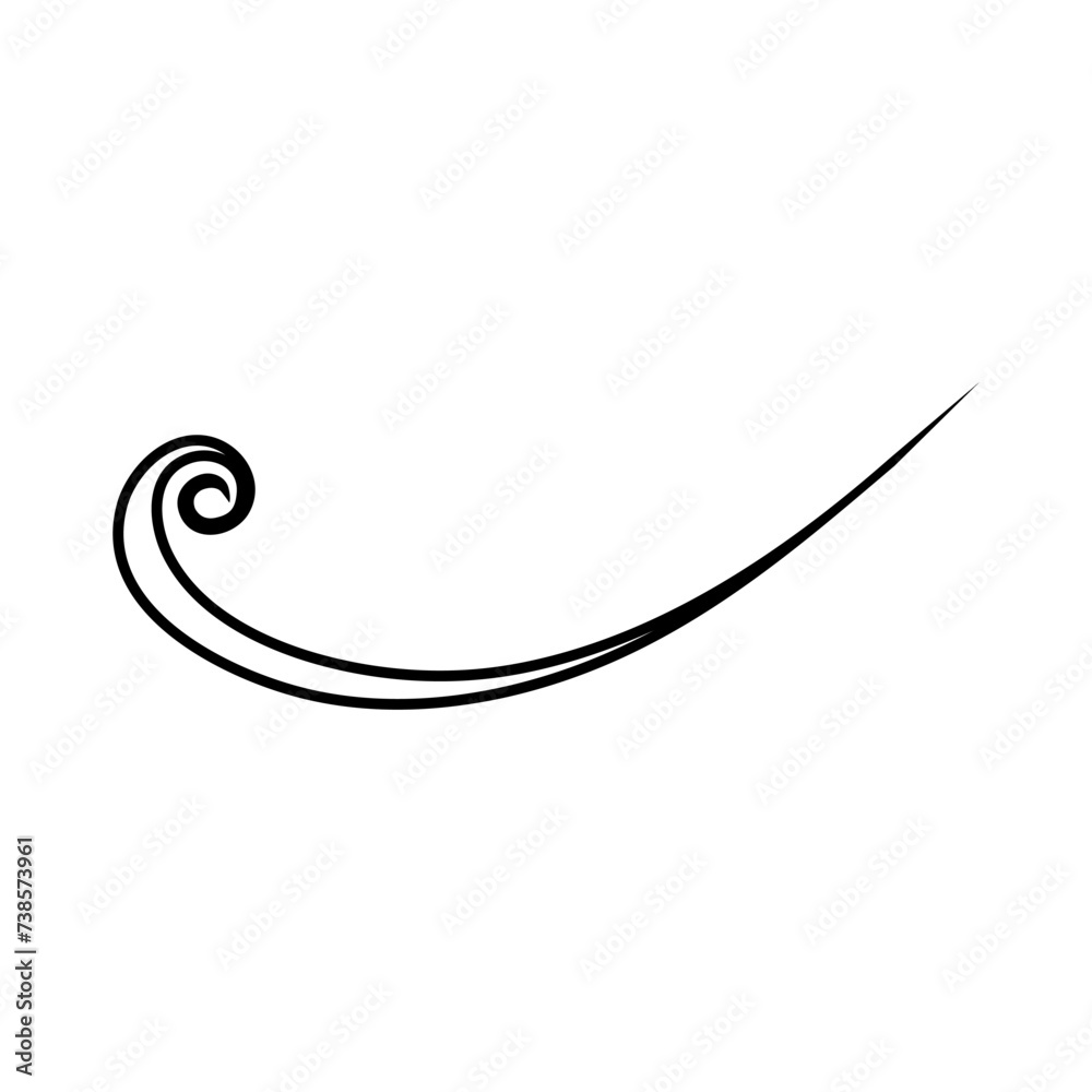 Swishes vector icon. Swashes illustration sign. Swoops symbol. Aroma logo. Swishes vector icon. Swashes illustration sign. Swoops symbol. Aroma logo.