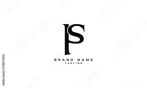 IPS, ISP, PIS, PSI, SPI, SIP, Abstract initial monogram letter alphabet logo design