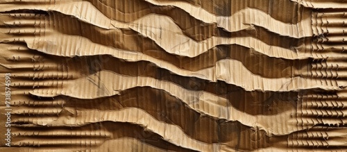 Textured cardboard with ridges