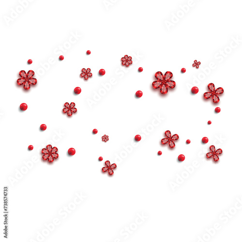 Red ruby flower