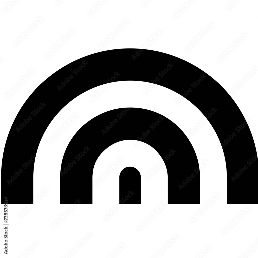 Fototapeta premium rainbow interface icon