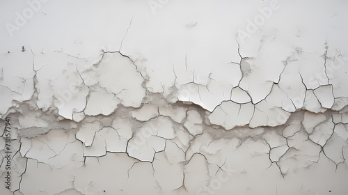 Old wall texture background, damaged cracked plaster and light paint