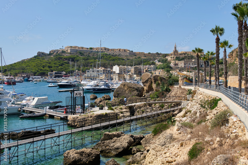 Mgarr Marina on the charming island of Gozo  is a popular destination for seafarers and tourists - Mgarr, Malta