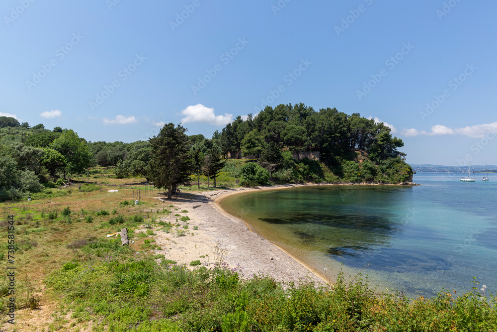 Maistros Beach on the Vido island near Corfu