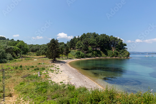 Maistros Beach on the Vido island near Corfu photo