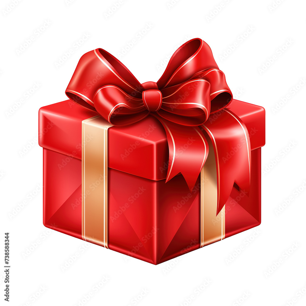 Obraz premium red gift box