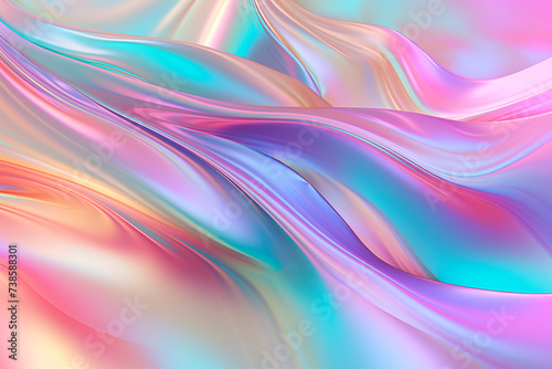 Abstract holographic iridescent background