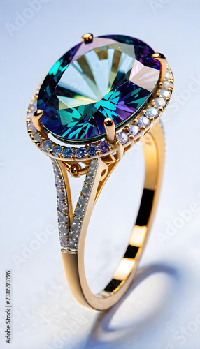 Alexandrite Jewelry, Gemstone, Precious, Luxury, Fashion, Accessories, Necklace, Earrings, Bracelet, Ring, Glamour, Sparkle, Gem, Elegant, AI Generated