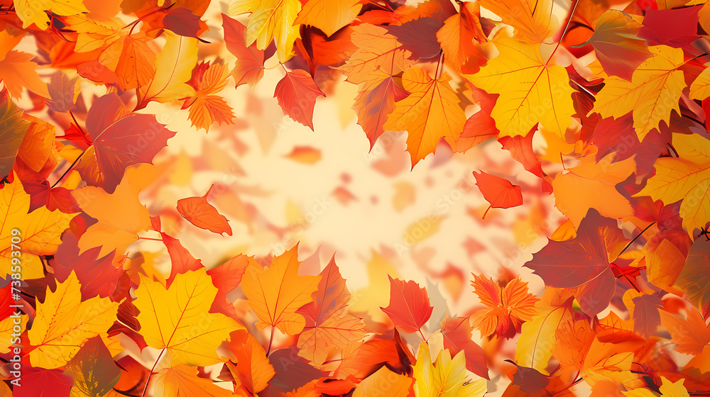 Autumn leaves form a beautiful background Autumn leaves form a beautiful background