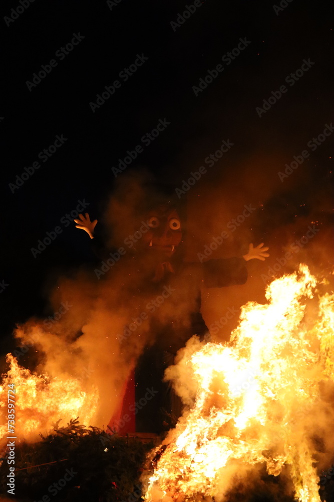 Hexenverbrennung bei der schwäbisch-alemannischen Fastnacht