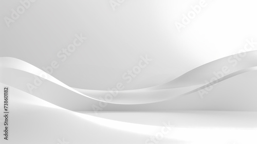 Abstract futuristic white and gray wavy background for modern looking material (powerpoint presentations, flyers, covers, etc.)