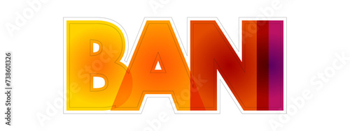 BANI - Brittle Anxious Nonlinear Incomprehensible acronym, encompasses instability and chaotic, surprising, and disorienting situations, colourful text concept