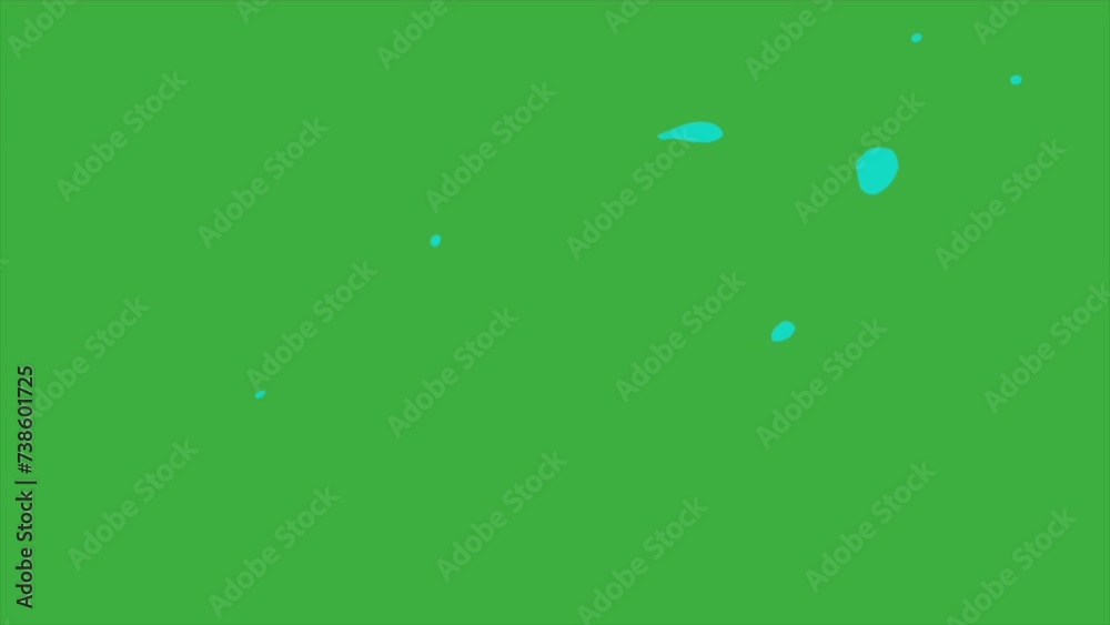 Animation cartoon loop video liquid element effect on green screen background Animation cartoon loop video liquid element effect on green screen background