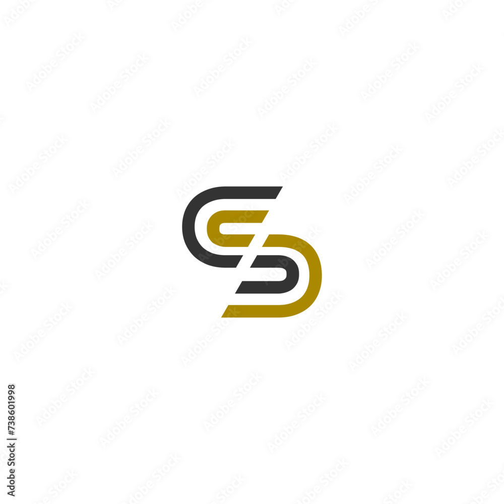 Letter S logo isolated on white background Letter S logo isolated on white background