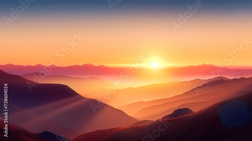 Magnificent sunrise at dawn © xuan