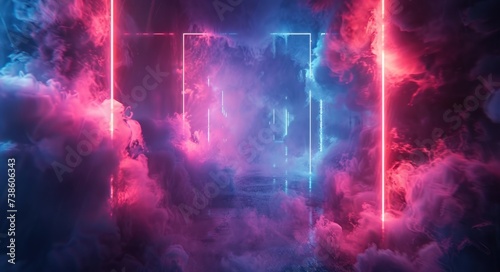neon and neon lights background