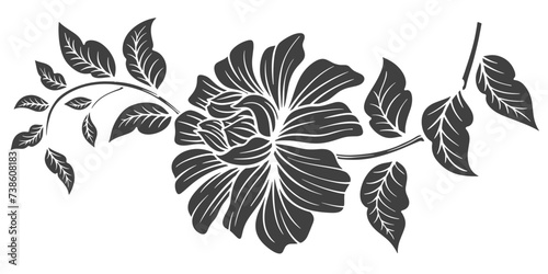 flower pattern stencil vector design vector eps