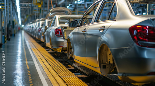 Assembly line: Modern Car Manufacturing in a High-Tech Indian Factory