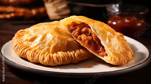 Karipap/Curry Puff - Snack commonly found in Asia photo