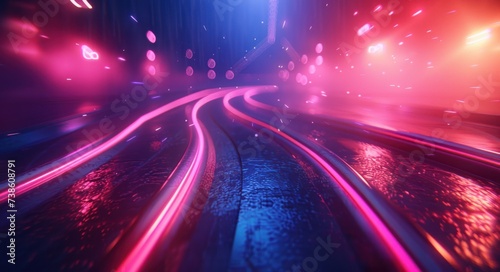 neon and neon lights background