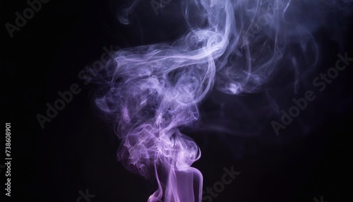 Purple smoke on a black background.