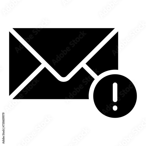 mail with exclamation mark
