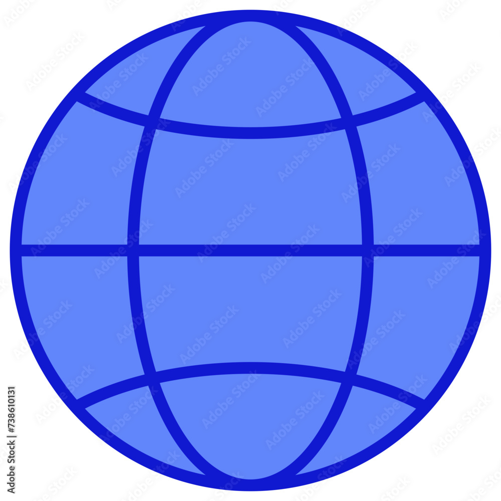 Globe Blue Icon