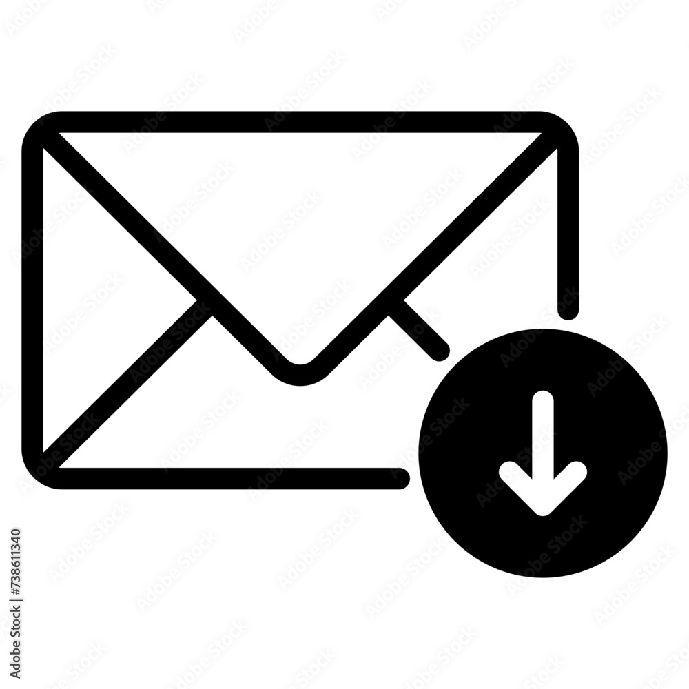 email inbox icon, save message icon sign symbol, mail envelope with arrow down icons email inbox icon, save message icon sign symbol, mail envelope with arrow down icons