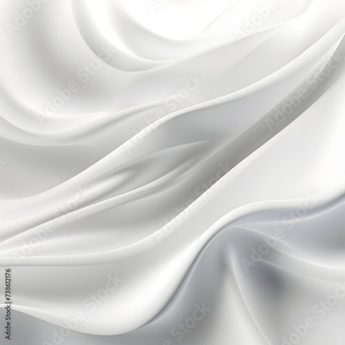 Folding wave white fabric.