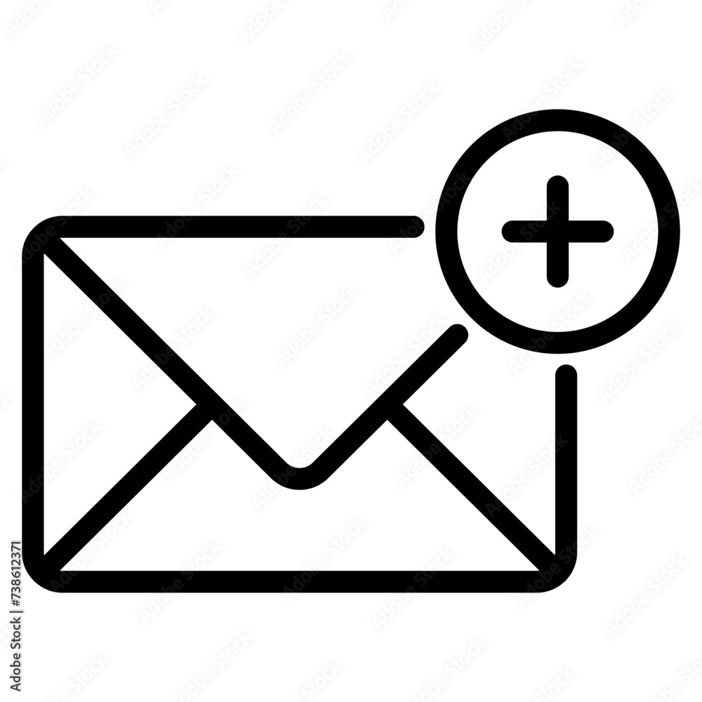 add mail icon, envelope with plus sign icon add mail icon, envelope with plus sign icon