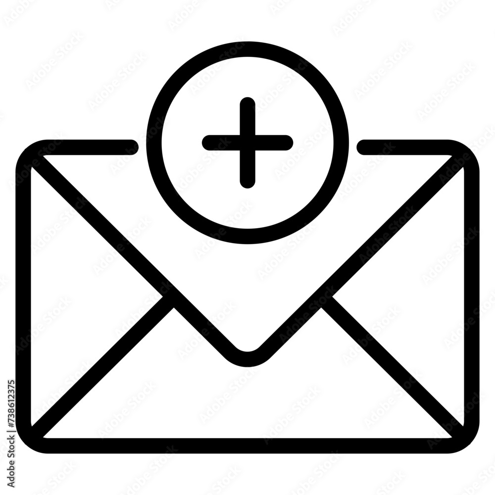 add mail icon, envelope with plus sign icon add mail icon, envelope with plus sign icon