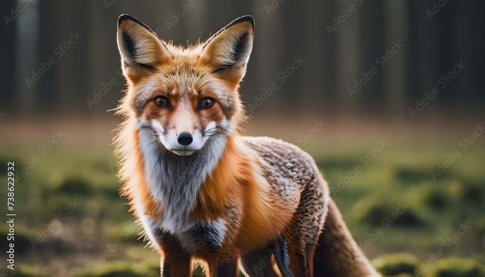 Fototapeta premium red fox vulpes