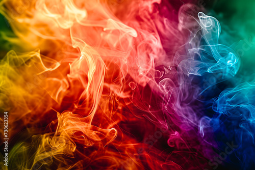 Fumée colorée